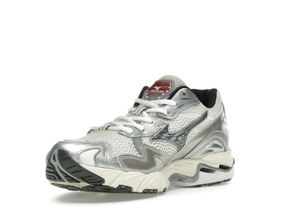 Mizuno Wave Rider 10 White Black Rythmic Red