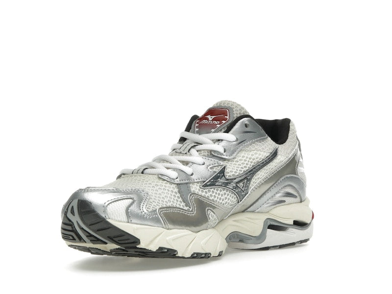 Mizuno Wave Rider 10 White Black Rythmic Red