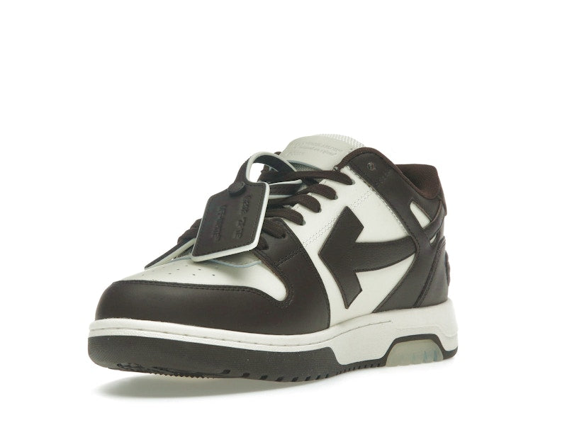 OFF-WHITE Out Of Office "OOO" Low Tops Chocolate Cream