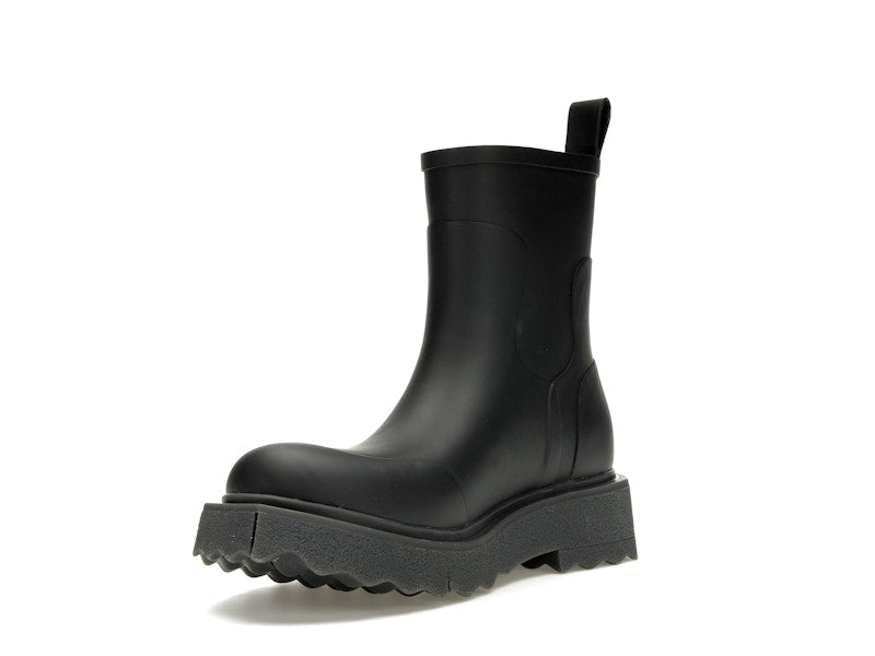OFF-WHITE Rubber Rain Boot Black