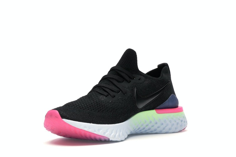 Nike Epic React Flyknit 2 Black Sapphire Hyper Pink (Women's)