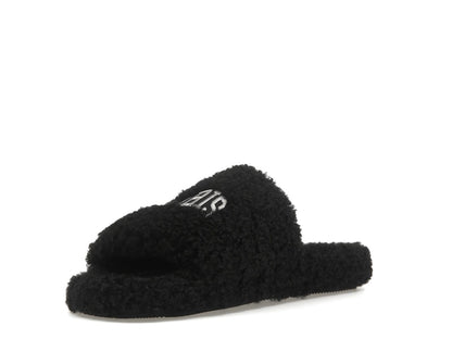 Balenciaga Paris Furry Slide Black