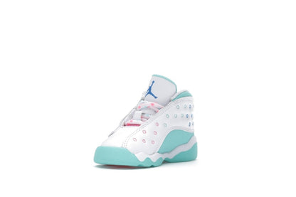 Jordan 13 Retro White Soar Green Pink (TD)