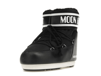 Moon Boot Icon Low Nylon Boot Black White