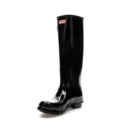 Hunter Original Tall Gloss Rain Boots Black (Women's)