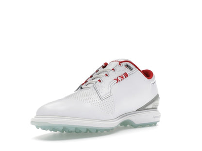 Jordan ADG 5 White Metallic Silver Blue Tint Fire Red (Wide)