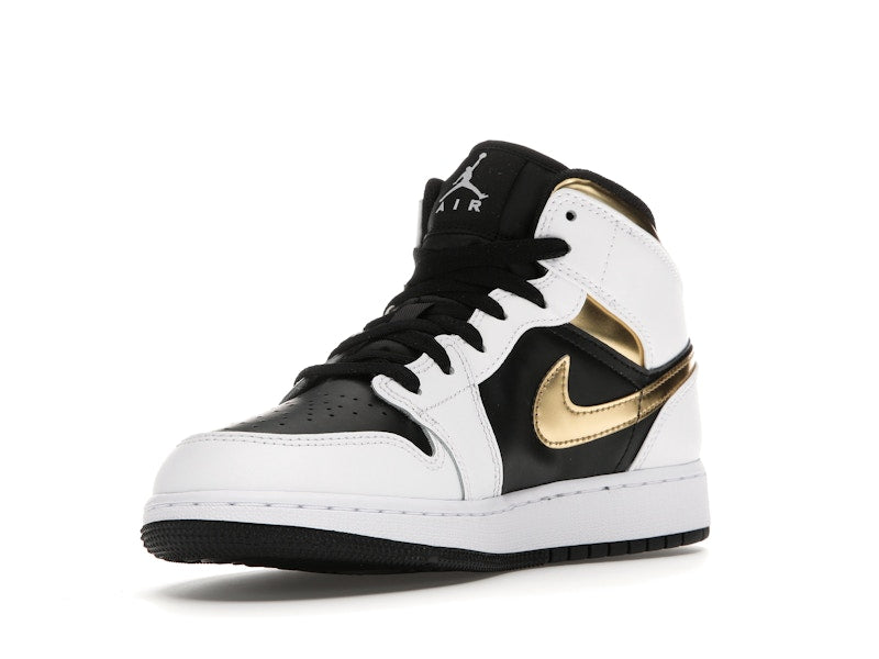 Jordan 1 Mid White Gold Black (GS)