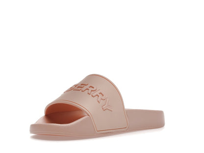 Burberry Embossed Logo Slides Peach Pink (Women's)