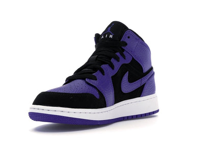 Jordan 1 Mid Black Dark Concord (GS)