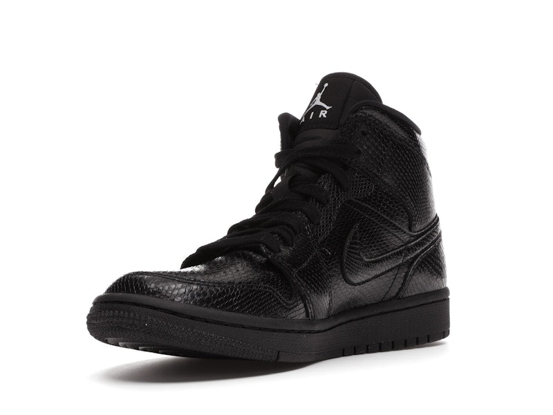 Jordan 1 Mid Black Snakeskin (Women's)