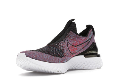 Nike Epic React Moc Flyknit Black University Red Hyper Jade