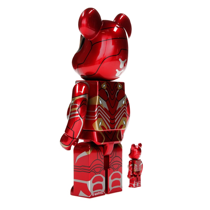 Bearbrick x Marvel Iron Man Mark 50 100% & 400% Set