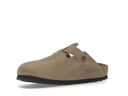Birkenstock Boston Soft Footbed Oiled Leather Tobacco Brown