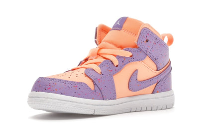 Jordan 1 Mid Paint Splatter Orange Purple (TD)