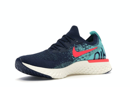 Nike Epic React Flyknit College Navy Hyper Jade