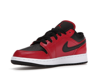 Jordan 1 Low Gym Red Black Pebbled (GS)