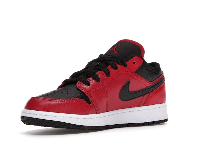 Jordan 1 Low Gym Red Black Pebbled (GS)