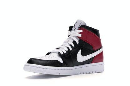 Jordan 1 Mid Black Noble Red (Women's)
