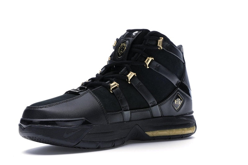 Nike LeBron Zoom 3 Black Metallic Gold
