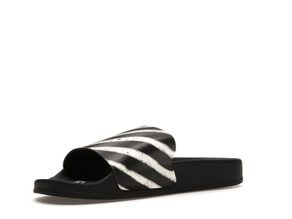 Off-White Spray Stripes Slides Black