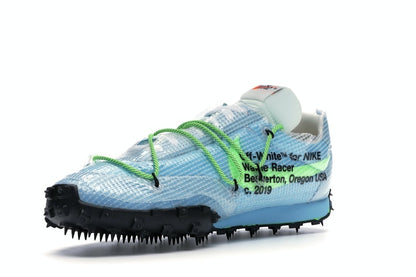 Nike Waffle Racer Off-White Vivid Sky (Women's)