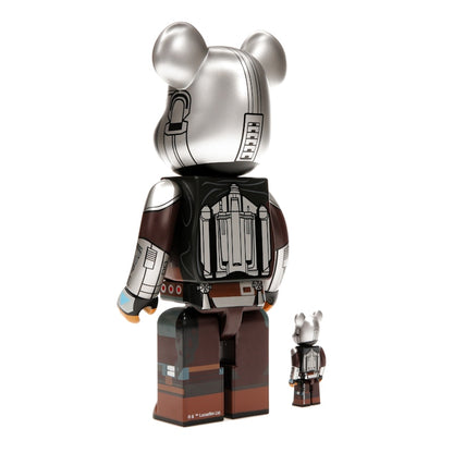 Bearbrick x Star Wars The Mandalorian Beskar Armor 100% & 400% Set