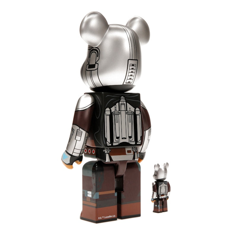 Bearbrick x Star Wars The Mandalorian Beskar Armor 100% & 400% Set