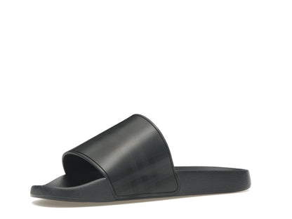 Burberry Embossed Logo Slides Dark Blue