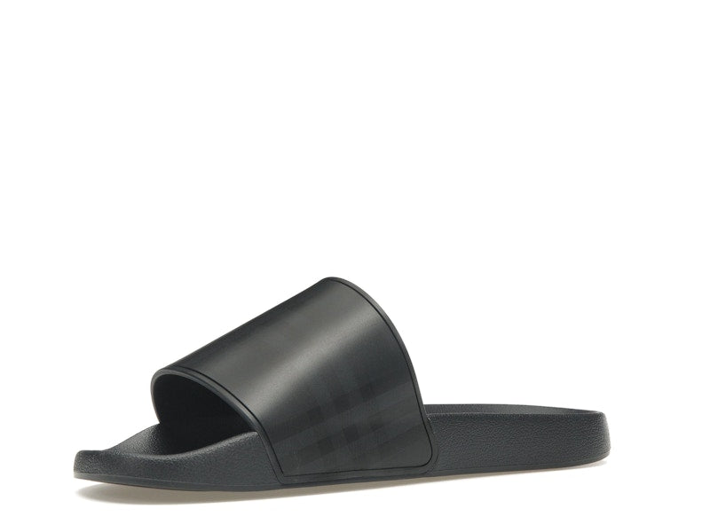 Burberry Embossed Logo Slides Dark Blue