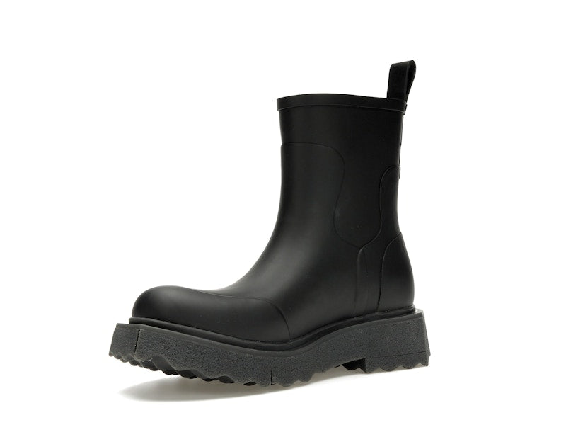 OFF-WHITE Rubber Rain Boot Black