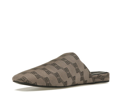 Balenciaga Cozy Jacquard Mules Brown