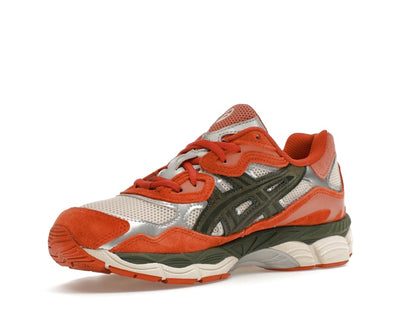 ASICS Gel-NYC Oatmeal Forest Green Orange