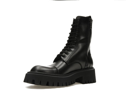 Balenciaga Tractor 20mm Zip Up Boot Black