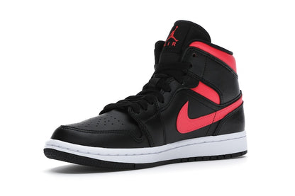 Jordan 1 Mid Black Siren Red (Women's)