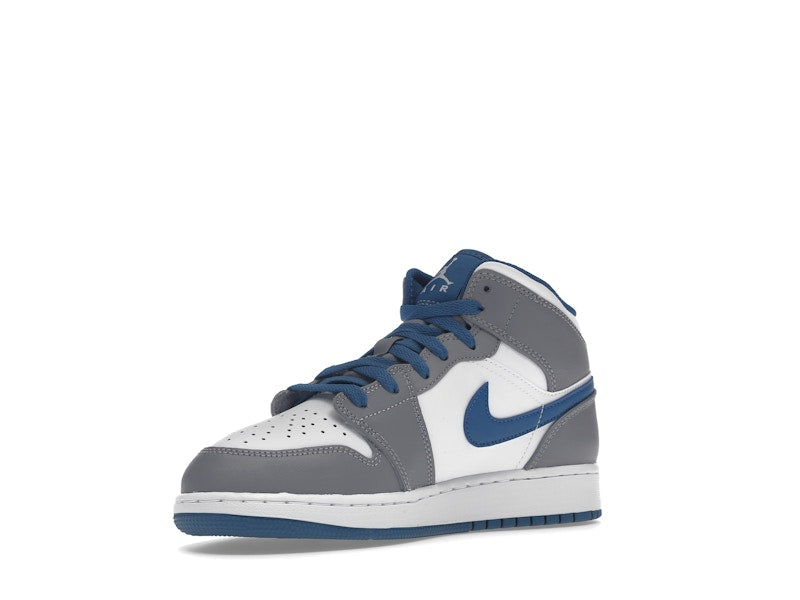 Jordan 1 Mid True Blue Cement (GS)