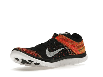 Nike Free Flyknit 4.0 Black Volt Bright Crimson