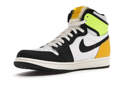 Jordan 1 Retro High White Black Volt University Gold