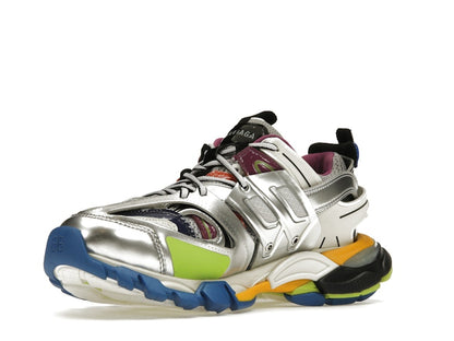 Balenciaga Track Leather Free White Silver Multi