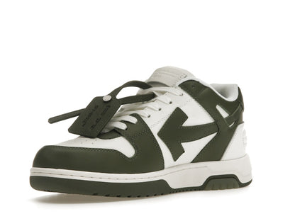 OFF-WHITE Out Of Office OOO Low Tops White Khaki