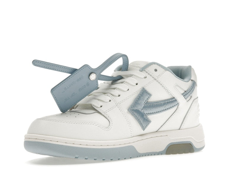 OFF-WHITE Out Of Office OOO Low Tops Embroidered Arrow White Light Blue