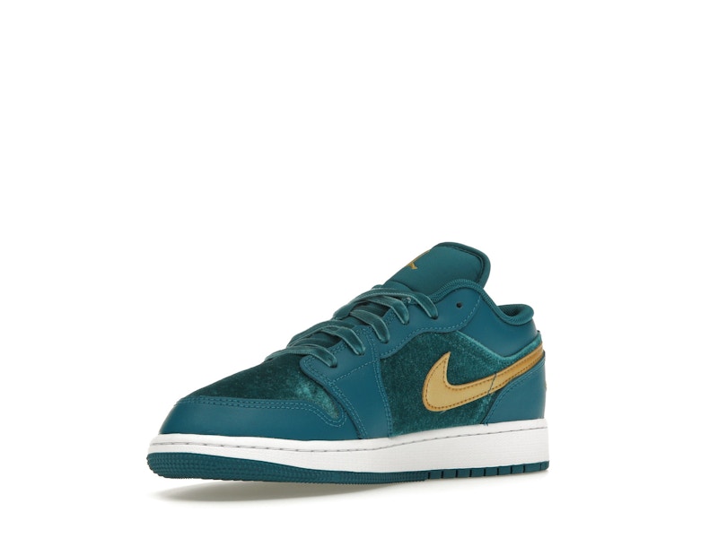 Jordan 1 Low SE Geode Teal Metallic Gold (GS)
