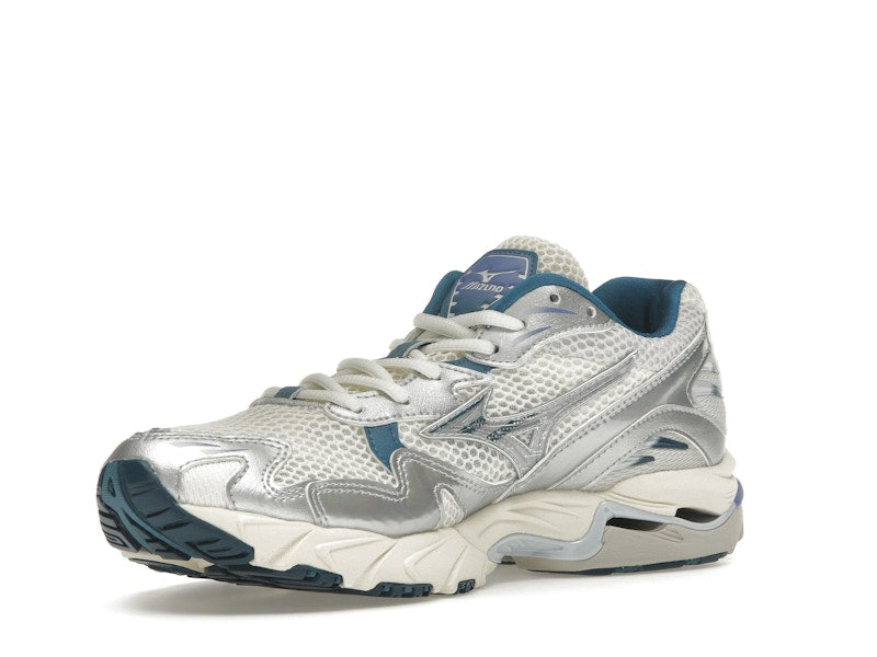 Mizuno Wave Rider 10 White Silver Blue