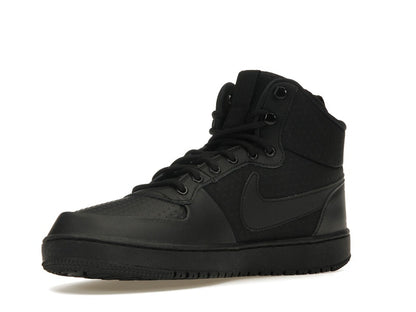 Nike Court Borough Mid Winter Triple Black