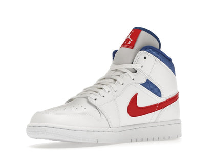 Jordan 1 Mid White Red Royal (Women's)
