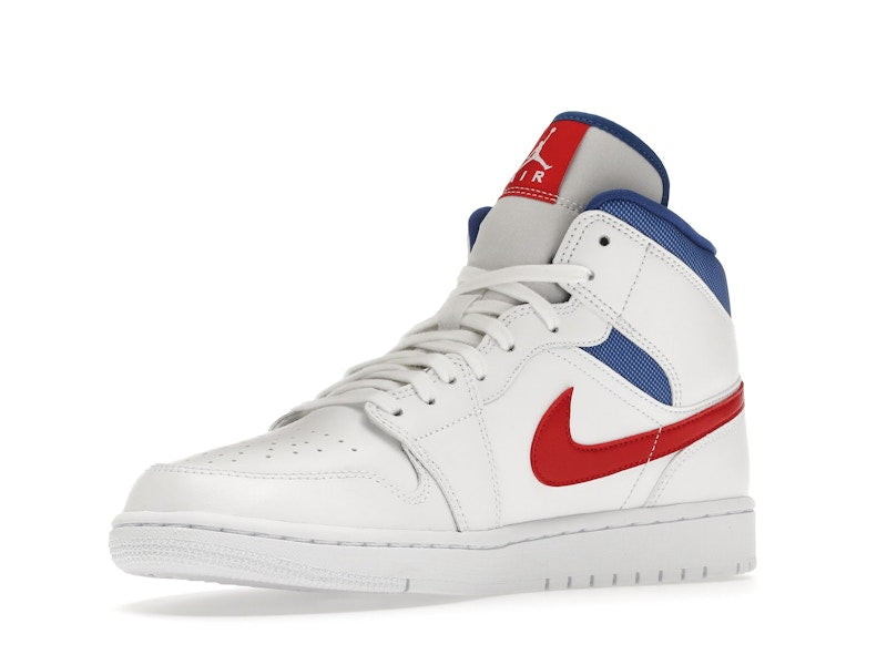 Jordan 1 Mid White Red Royal (Women's)