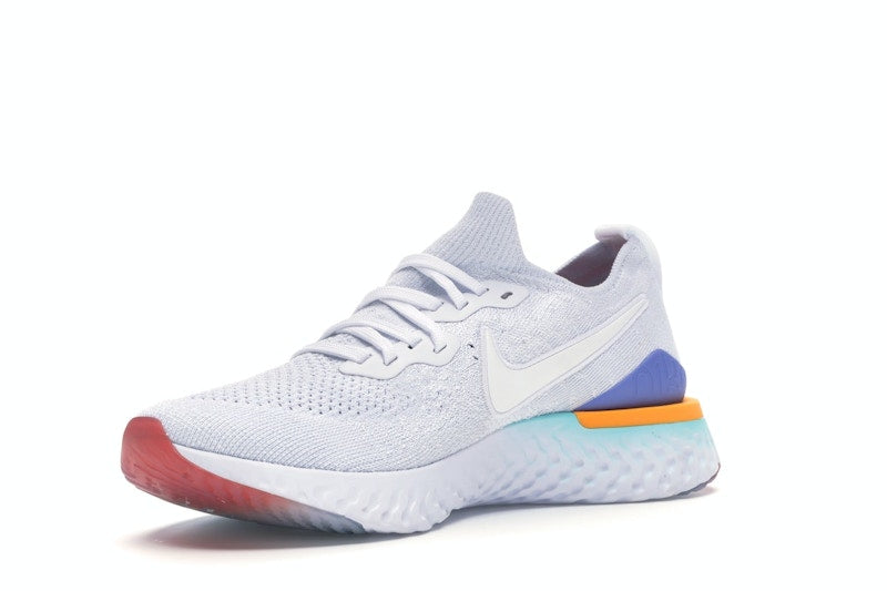 Nike Epic React Flyknit 2 White Hyper Jade Ember Glow (Women's)