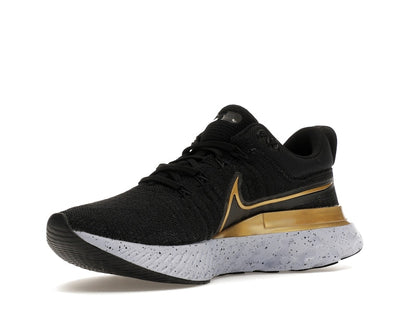 Nike React Infinity Run Flyknit 2 Black Metallic Gold (Women's)