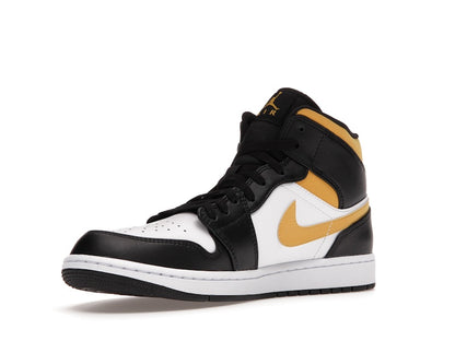 Jordan 1 Mid White Pollen Black