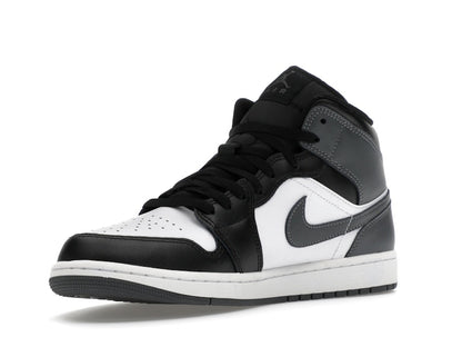 Jordan 1 Mid Black White Iron Grey