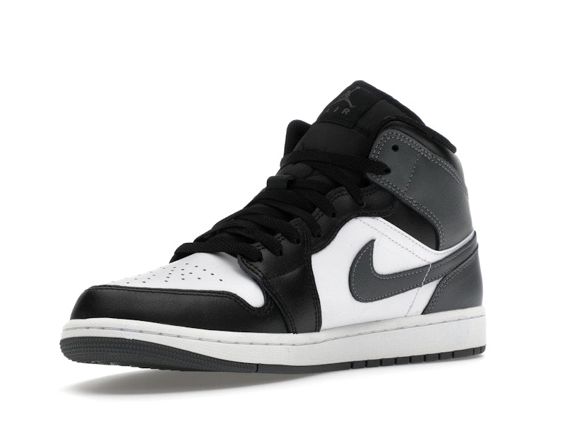 Jordan 1 Mid Black White Iron Grey